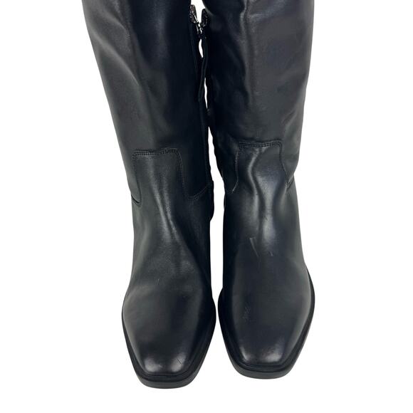 SAM EDELMAN DRINA KNEE HIGH LEATHER RIDING BOOTS IN BLACK NWOB WOMEN'S SIZE 7M - Picture 9 of 16